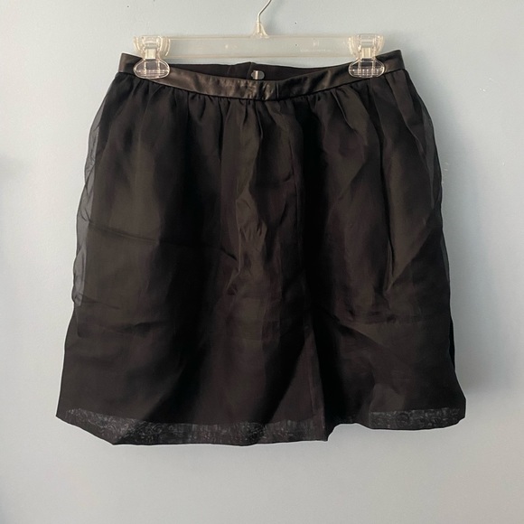 Tibi Silk Mini Skirt with Leather Waistband (+ BOGO SALE!) - Picture 5 of 16